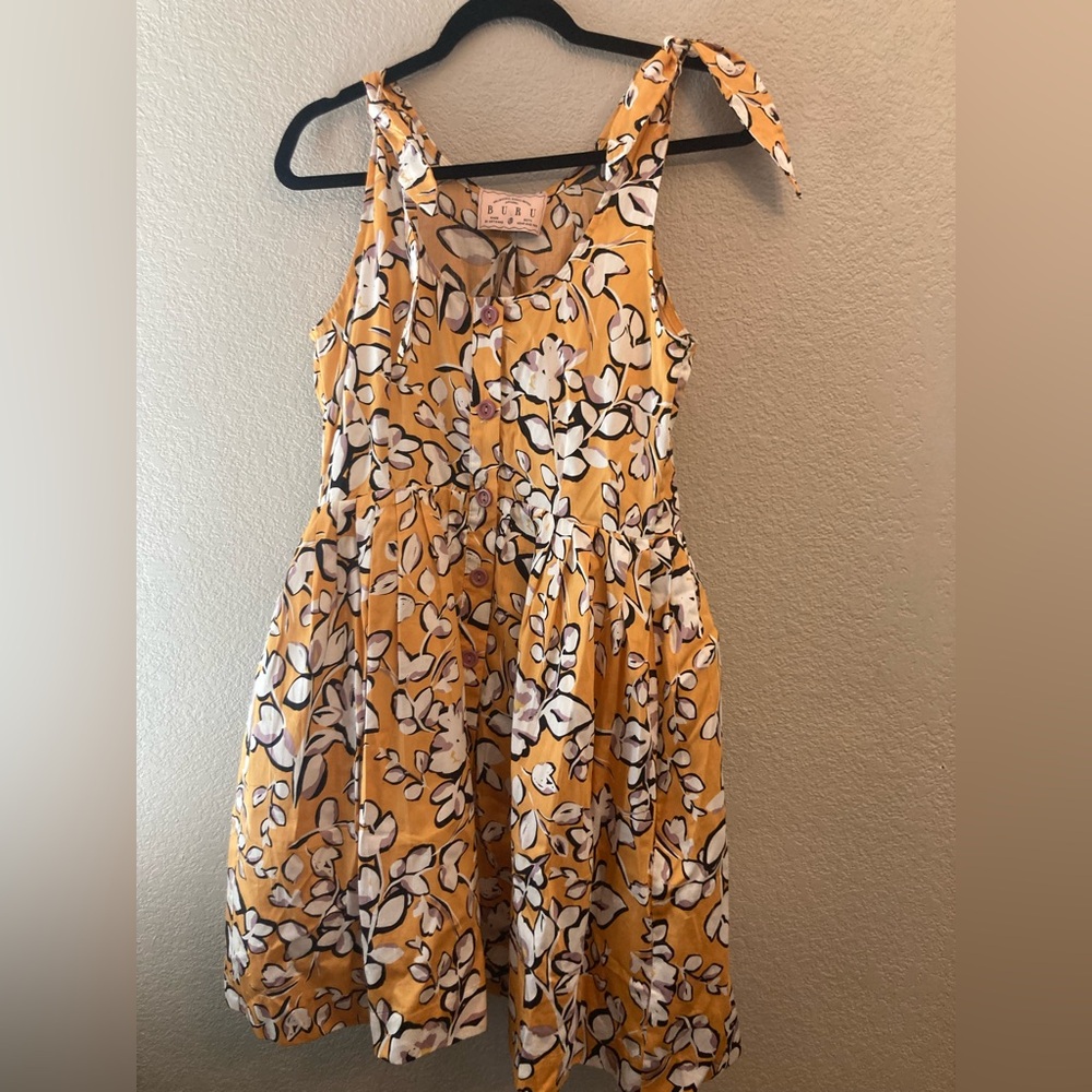 Buru Marigold Floral punch dress